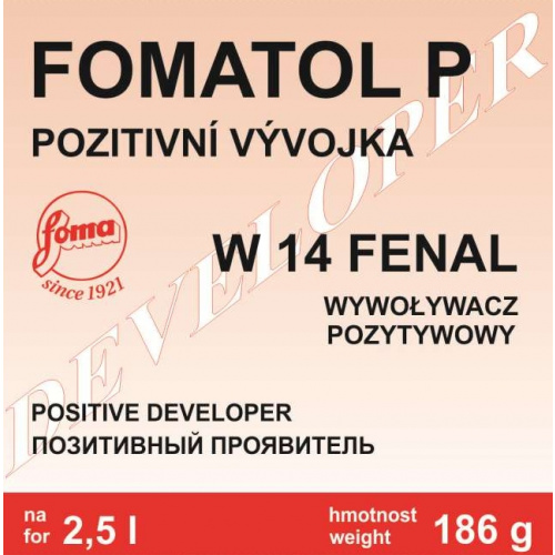 FOMATOL P (W14) pozitivní vývojka  2,5 l